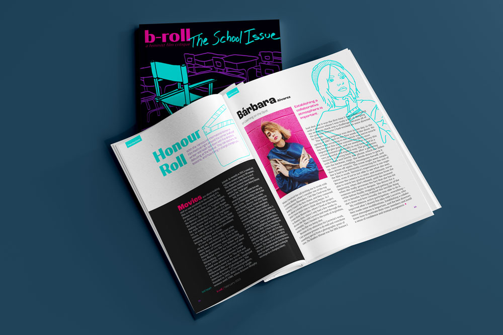 b-roll feature spread opening